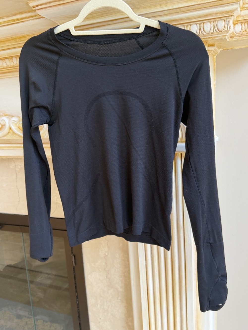 Swiftly Perforated Stripe Long-Sleeve Shirt